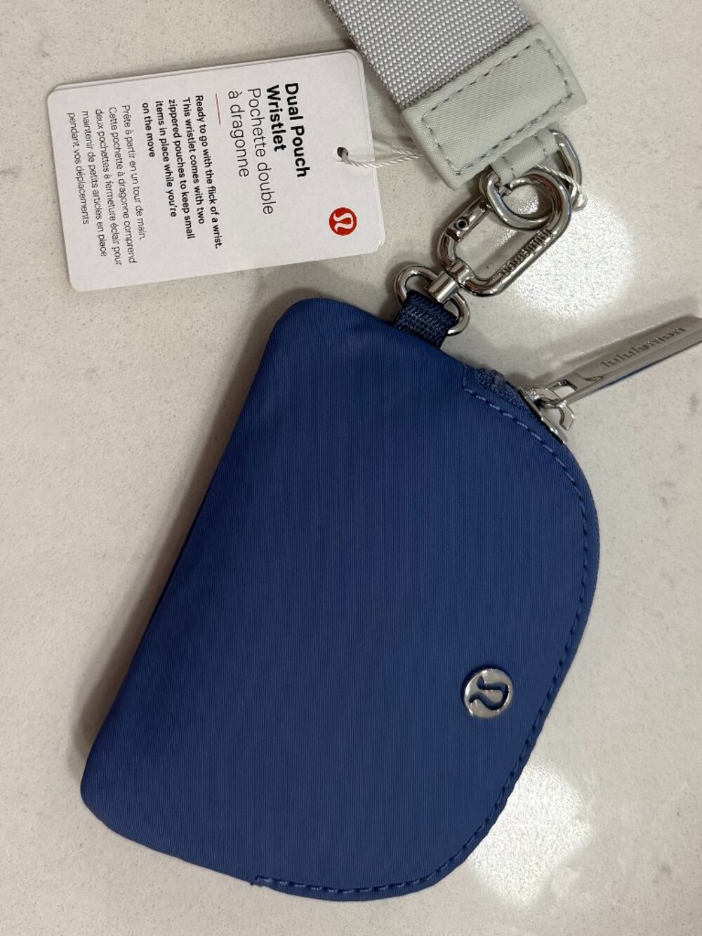 Lulu Lemon Dual Pouch Wristlet (Small pouch and Keychain)